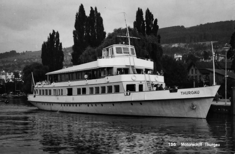 MS Thurgau in den 60er Jahren in Rorschach - Bild: Archiv A. Heer